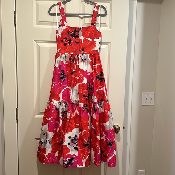 Like New Tanya Taylor Gia Floral Midi Dress - Picture 3 of 6